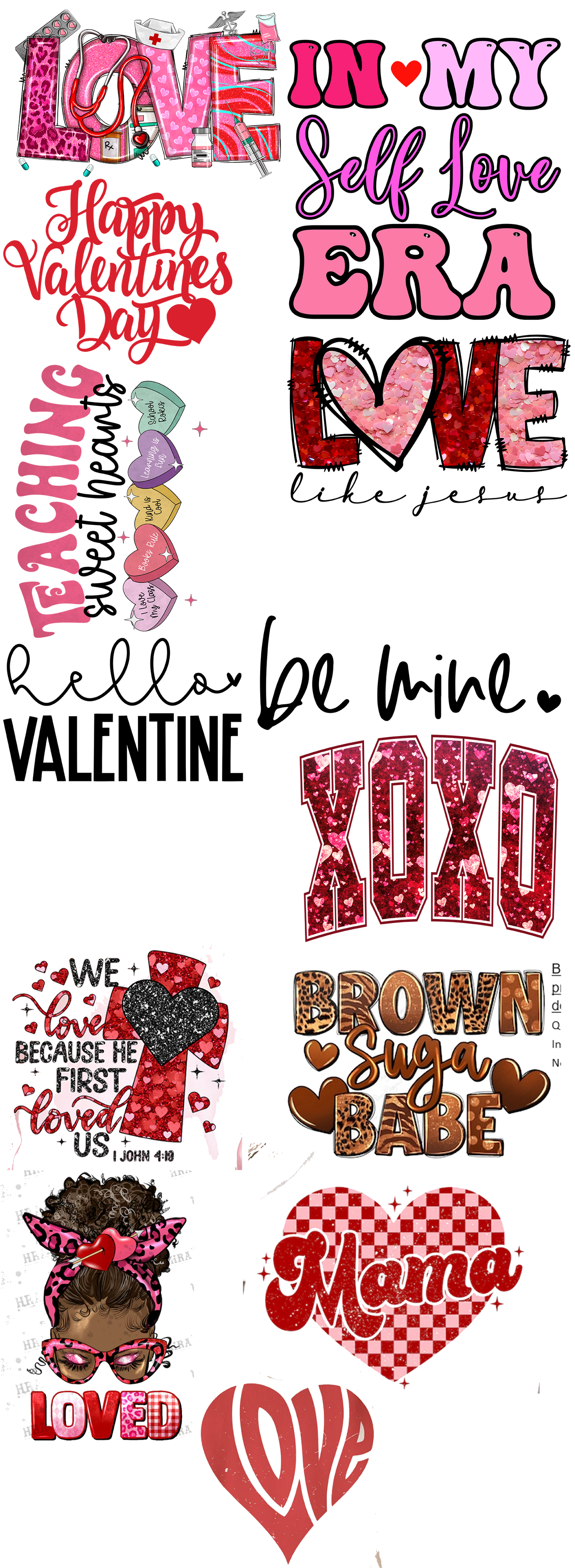 Valentines Day Gang sheet
